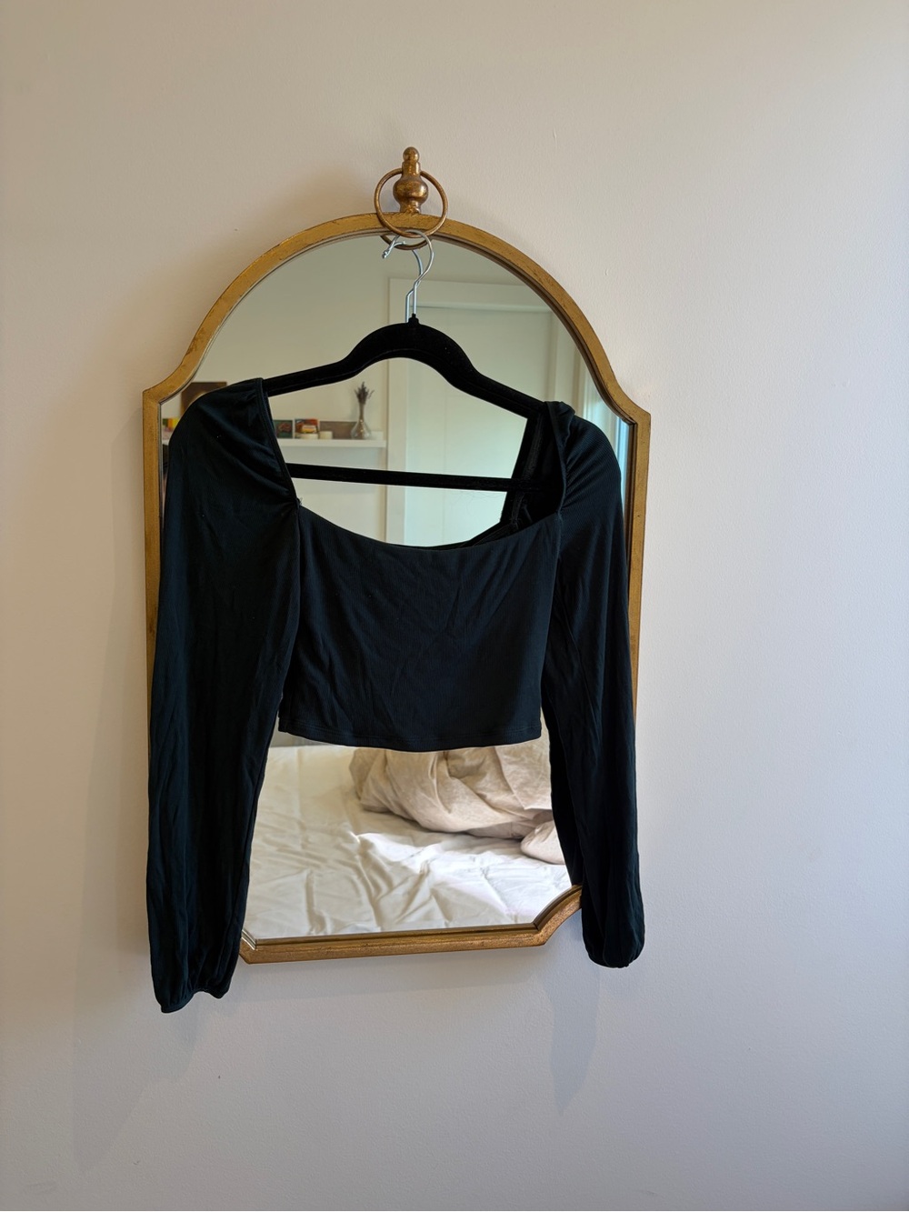 Aritzia Sunday Best - Prairie Cropped Long Sleeve Shirt